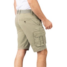 riverso RIVJoko Men's Cargo Shorts with Belt Regular Fit Cargo Shorts Summer Stretch Navy Beige Green Grey S M L XL XXL 3XL 4XL 5XL, beige