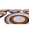 Cactus Canyon Ceramics Spanish Terracotta 5-Piece Salad Plate Set, White
