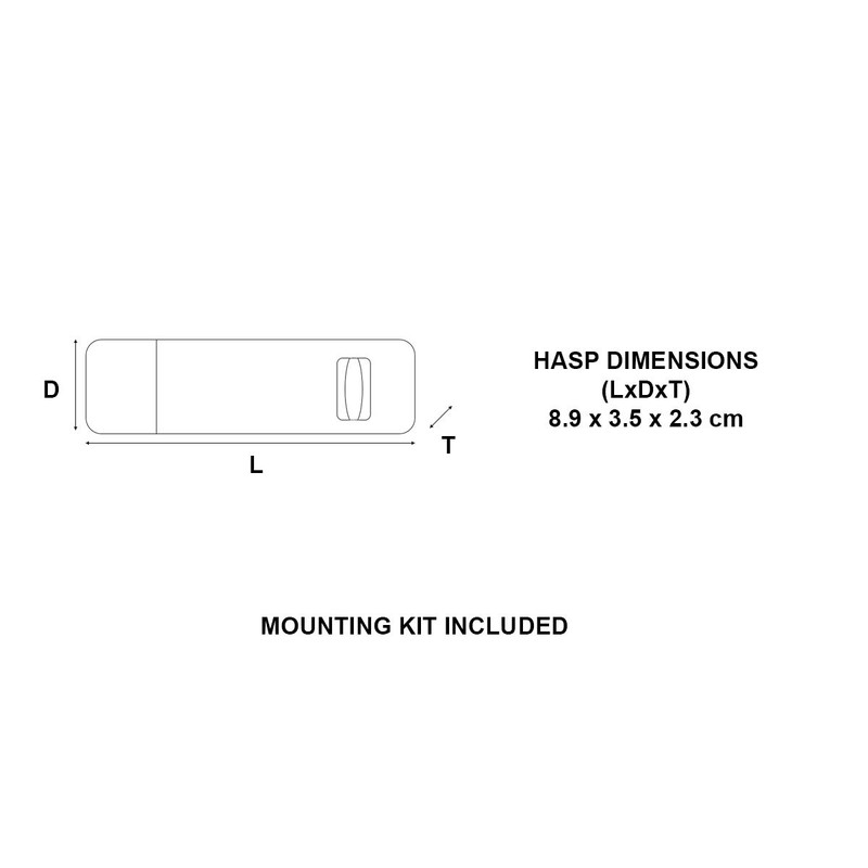 Master Lock 703EURD Porte Cadenas en acier trempé 8,9 cm