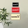 Signs ByLITA Classic Framed Sauna Sign (Black) - Medium