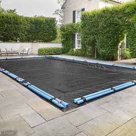 Doheny’s Commercial-Grade Winter Pool Cover for Inground Pool | Featuring Exclusive Tear Resistant Weave | The Best Winter Covers for Le$$! (12' x 20', Mesh - Standard)