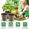 DONWELL 50pcs Biodegradable Seed Pots-Plant Nursery Starter Cup for Flowers