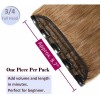 Hairro Extensiones Cabello Real #6 Castaño Claro 14in 45gr