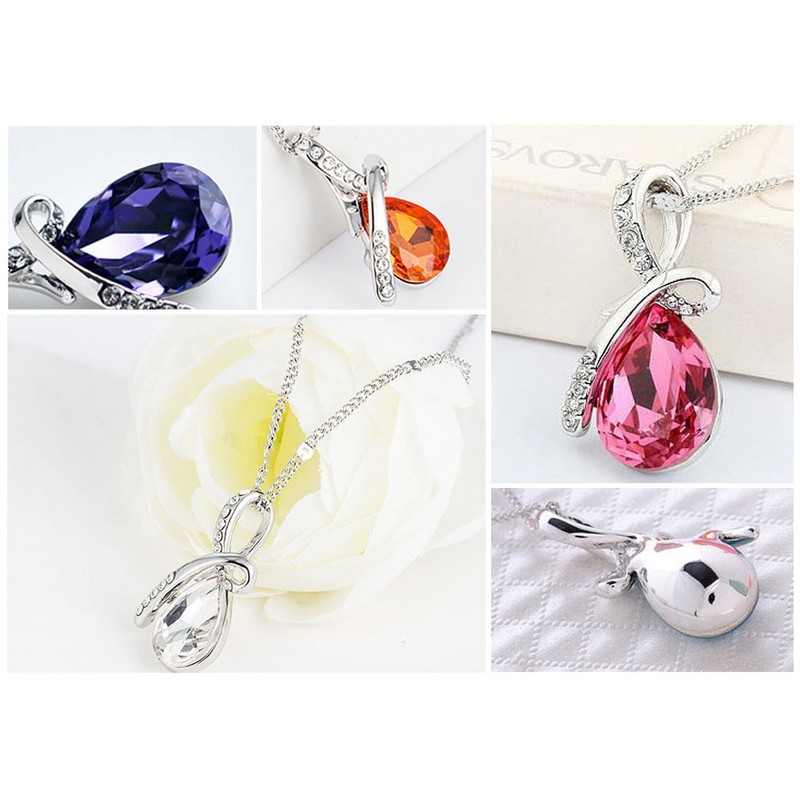 Josepha Lorraine Women's Teardrop Necklace in 6 Colors