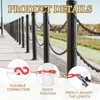 MECCANIXITY Plastic Chain 20 FT/6.1 M, Safety Chain Red White