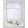 Roman Blind No Drilling Eyelet Blind White Honey Embroidery Bee