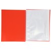 Oxford, A4 Plastic Case Binder, 30 Transparent Covers, Red
