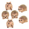 BESPORTBLE 3sets Dwarf Garden Statue Resin Hedgehog Figurine Garden Ornament