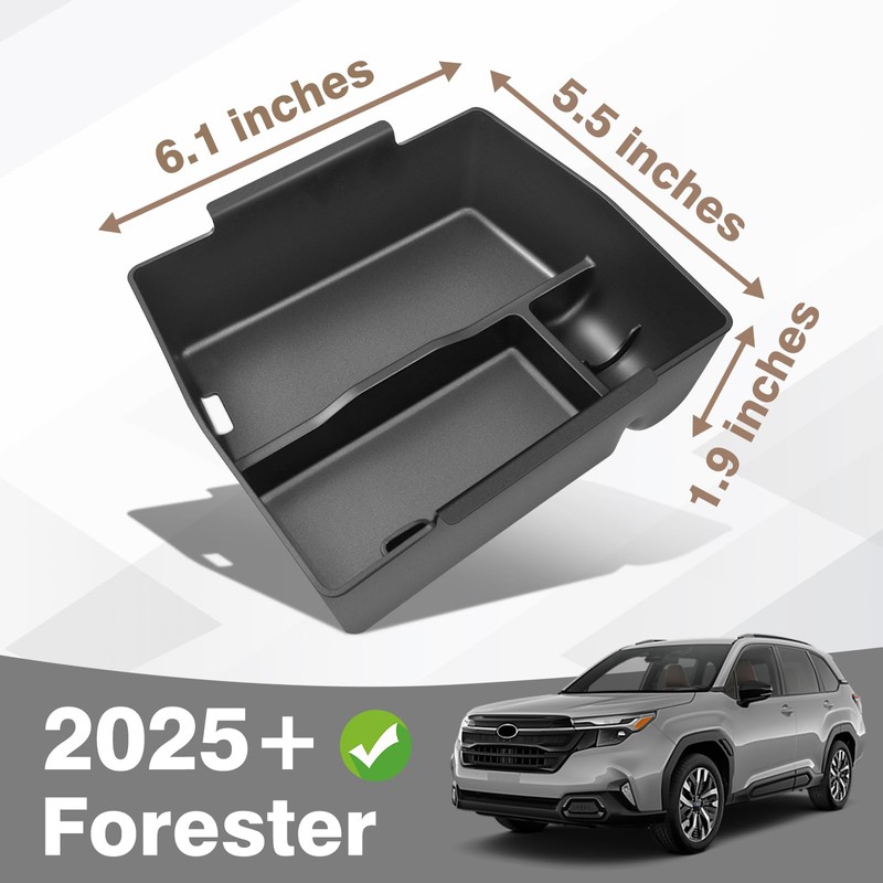 Muslogy Upgraded Center Console Organizer Compatible with 2025 Subaru Forester