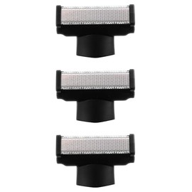Melissa 16680055 Shaving Heads Set for Melissa 16680054 Multitrimmer - 3 Replacement Blades with Ultra Thin Double Sided Razor Blades for Precise Trimming, Shaving & Styling - Black