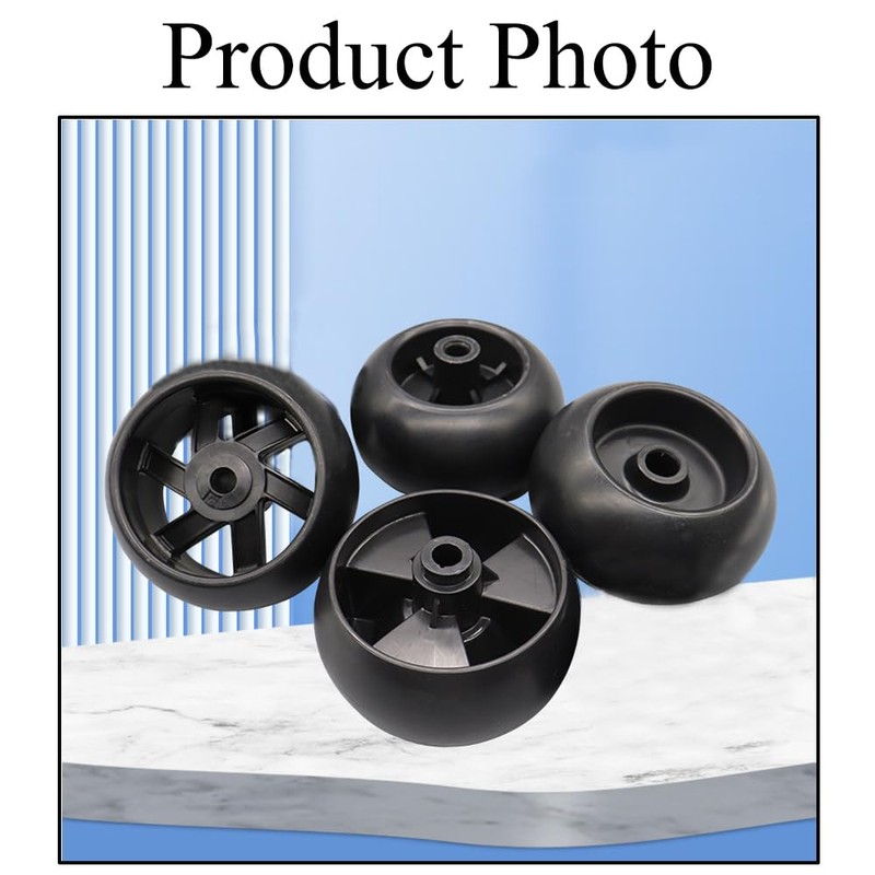 SagaSave Replacement Deck Wheel for Lawn Mowers, 2 Pieces Deck