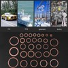 Copper Washers Set, 568pcs, 30 Sizes O-Ring Copper Gaskets Flat