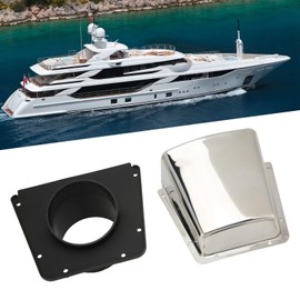 Ausla Marine Vent Cover 304 Stainless Steel with Nylon Base.Boat Fans for Yachts.Odourless, Bilge Safe Bonnet Fan Included