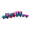 Playmags Magnetic Tiles Train Car Set for Kids - 55pcs