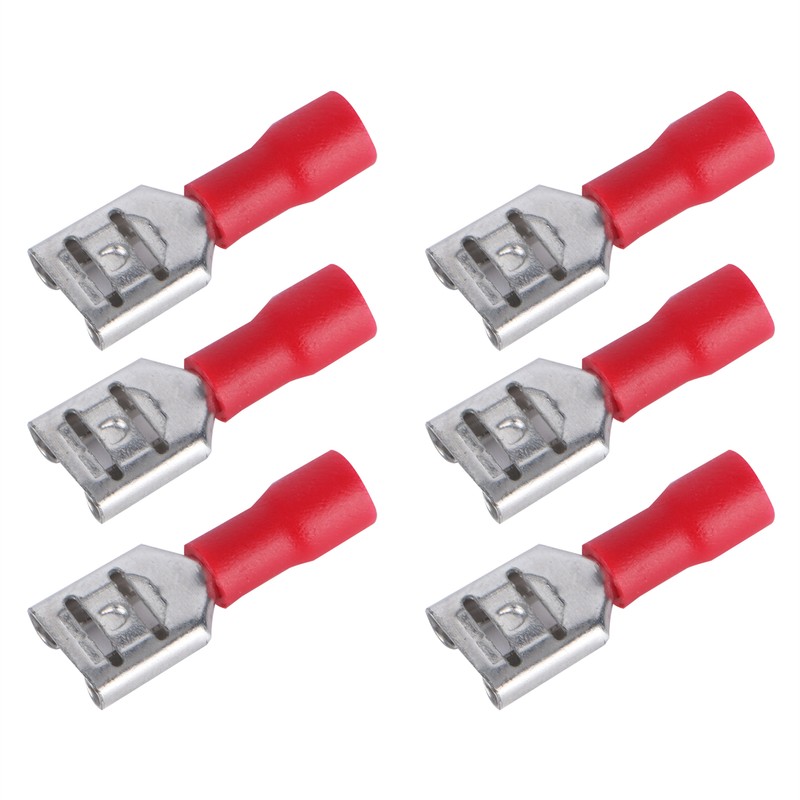 Insulated Spade Wire Connector FDD1.25‑250 Female Sturdy Durable Stable Convenient
