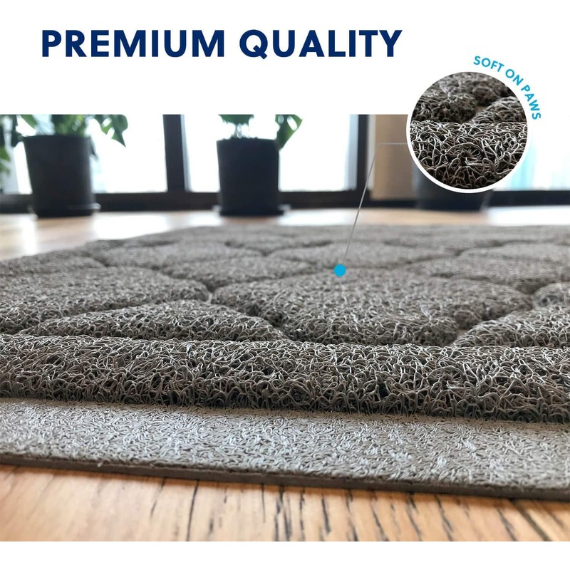 WePet Cat Litter Box Mat, Kitty Premium PVC Pad, Durable