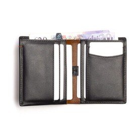 Snakehive Real Leather RFID Blocking Mens Slim Wallet Credit Carder Holder Bifold In Eco Friendly Packaging (Black and Brown)
