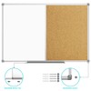 JILoffice White Board & Bulletin Corkboard Combination, Combo Board 36