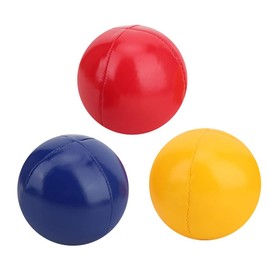 3PCS Juggling Balls for Beginners and Professional Juggling Ball Set, Portable PU Leather High End Juggling Toys for Kids and Adults Choice of The World Champions (Mixed Color)