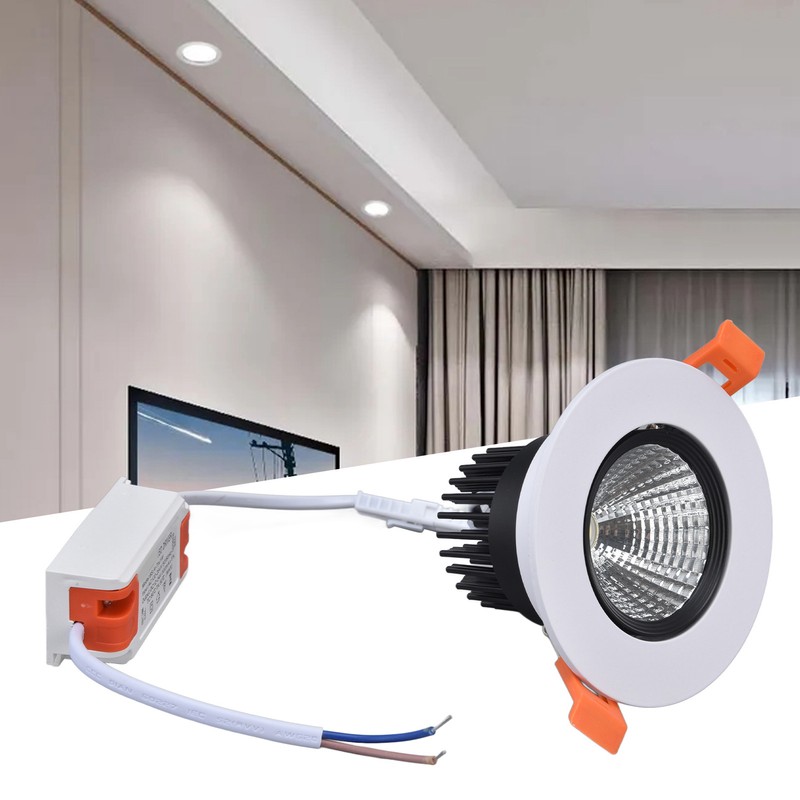 LED Downlight 7W 630lm Adjustable Dimmable Recessed COB Ceiling Light