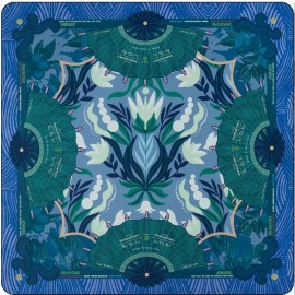Luxury Foldable American Mahjong Table Pad Anti Slip Soft Leather Feel Unfinished Edge Game MatSize: 31.5*31.5*0.08 inch, Color: Multi-color18