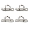 4 Pcs Pad Eye Plate Rectangular Pad Eye Carabiner U