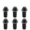 NICECNC Black Rock Slider Mounting Hardware Bolt Screw Nut 6PCS