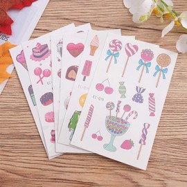 WOONEKY Boys Girls Temporary 12 Sheets of Waterproof Kids Stickers Safe Durable Cartoon for Parties