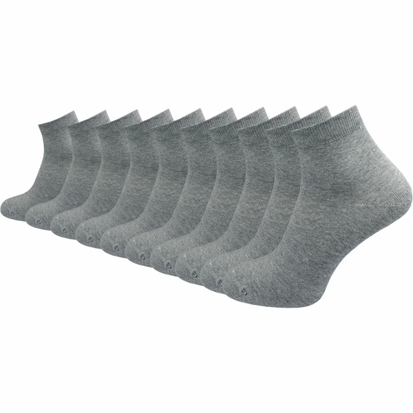 GAWILO Men's Quarter Socks Made of 100% Pure Cotton (6