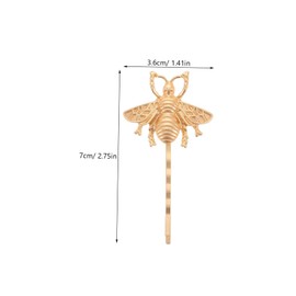 Baluue Realistic Bee Shape Hairpin Set 4pcs Hairpins Metal Hairclip for Girls' Hairstyles