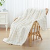 Topfinel Cuddly Blanket 130 x 150 cm White Bubble Blanket