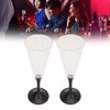 2PCS Glowing Champagne Glass Bar Nightclub Colorful Light Up Wine