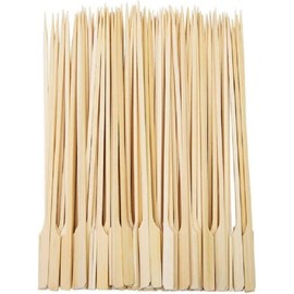 50/100/200 Pieces Packs Bamboo Paddle Skewers Cocktail Sticks Barbeque Kebab Wooden Picks Grill Party in Sizes 9cm/10cm/12cm/15cm/18cm/20cm/23cm/25cm/30cm