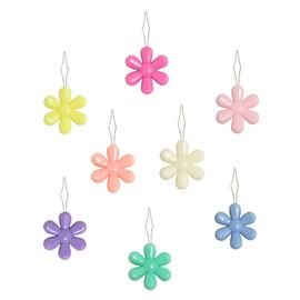 Needle Threaders Hand Sewing Kit,DFsucces 20 Pieces Plastic Flower Head Needle Threader for Cross Stitch Embroidery, for Needle Threading Hand Machine Tool,Embroidery DIY Crafts