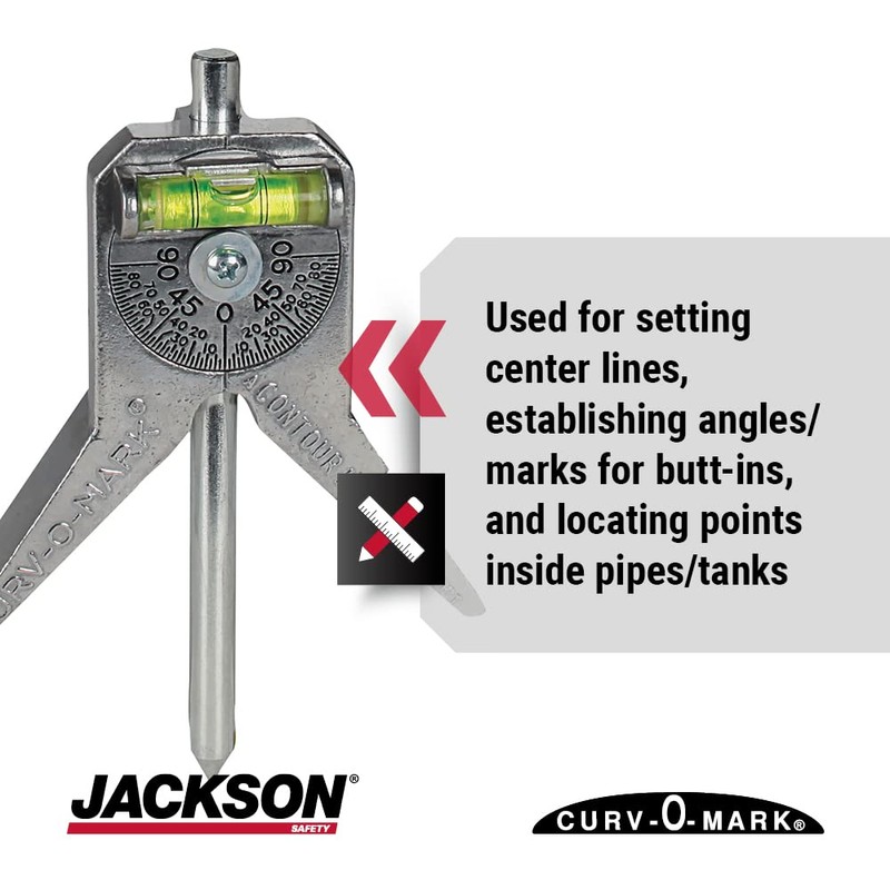 Jackson Safety Pipe Marker Centering Tool - Standard 4" Y-Type