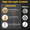 REKCKRUL 60-Degree V Groove Router Bit, 1/4" Shank, 1/2" Cutting