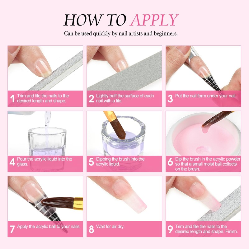 Acrylic Nail Kit with Drill and U V Light, Professional