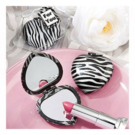 FASHIONCRAFT Zebra Print Mirror Compacts