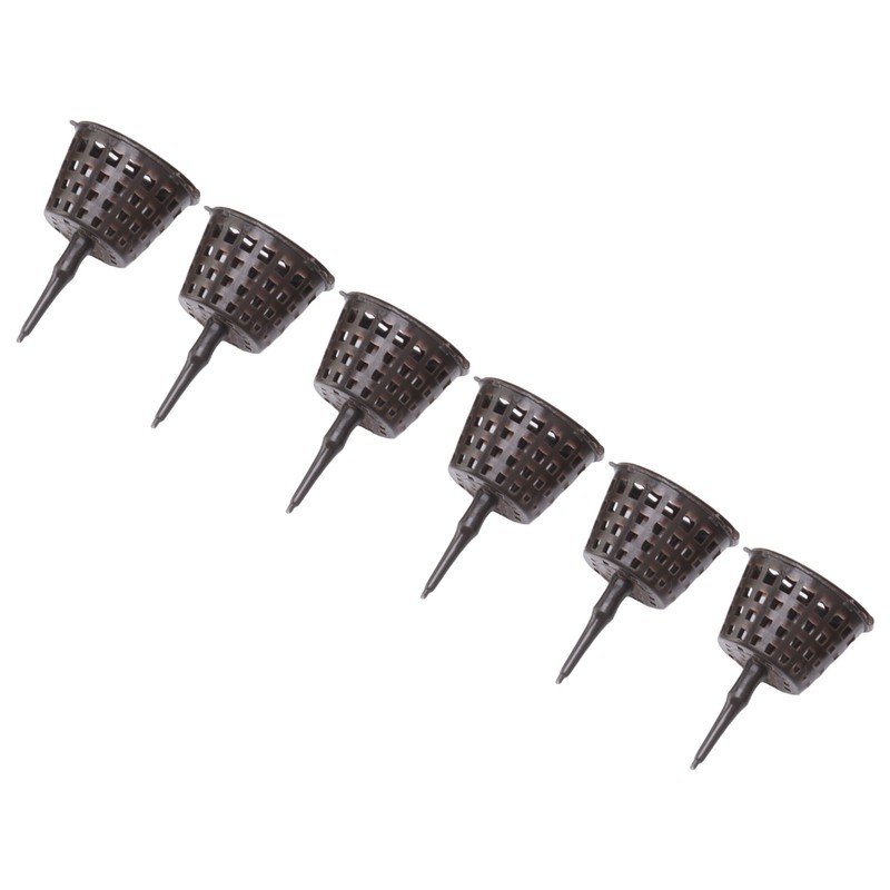 100PCS Plastic Fertilizer Mesh Basket with Lid Planting Fertilizer Net