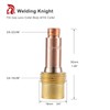 Welding Knight TIG Gas Lens Collet Body 45V27 1/8"&3.2mm TIG