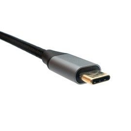 System-S 3-in-1 Adapter Mini DP 1.4 Female & 2x USB 3.1 Type C Female to Type C Male Grey