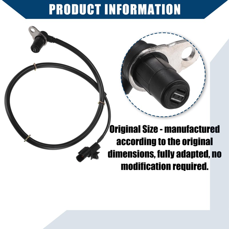 Hihaha ABS Wheel Speed Sensor for Mitsubishi Pajero/Rear Left/Durable/1 Pcs