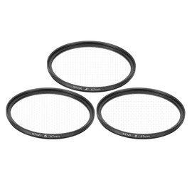 sourcing map 67mm Star Lens Filter, 1 Set Starburst Lens Filter 4 Points 6 Points 8 Points Star Camera Lens Filter for Night Scenery Glassworks