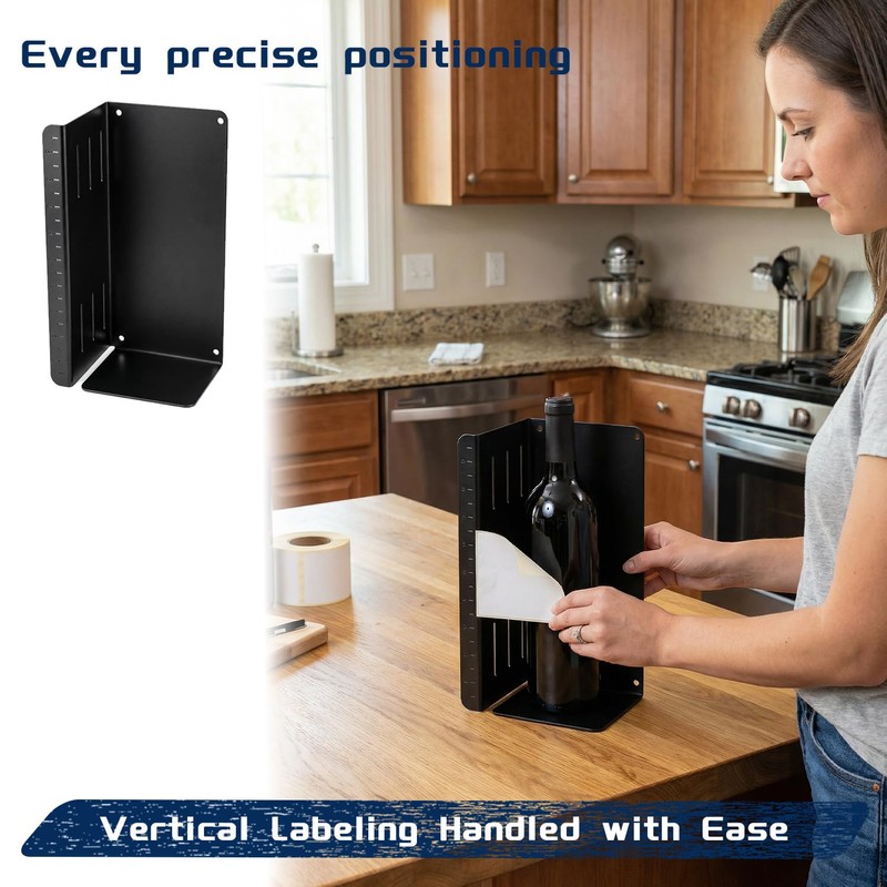 Label Positioning Shelf Candle Label Application Tool for Jars &