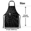 Olikked Makeup Apron for Men Spider Web Cooking Aprons for
