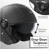 VCAN V88 3/4 Open Face Motorcycle Scooter Helmet ECE &