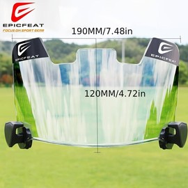EPICFEAT Football Mask Visor Professional Football Mask HD optical UV protection anti-glare anti-blinding strap Mounting accessories for youth and adults - Colour: Pink