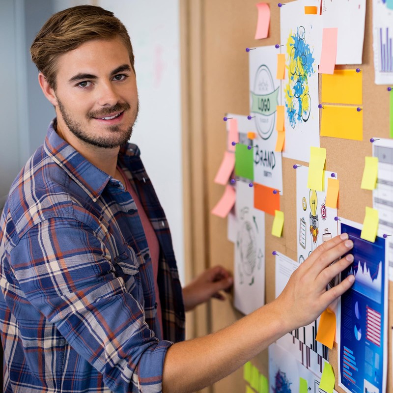 WILLBOND 500 Pack Map Push Pins Map Tacks Small Round