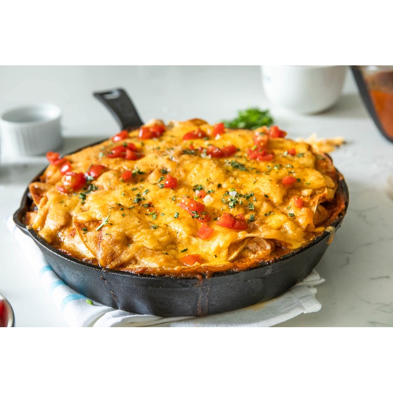 GoodCook Pre-Seasoned Cast Iron Skillet, 10 Inch, Black