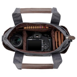 Hakuba SCH-CTTCG Camera Bag, Chululu Camera Tote, Charcoal